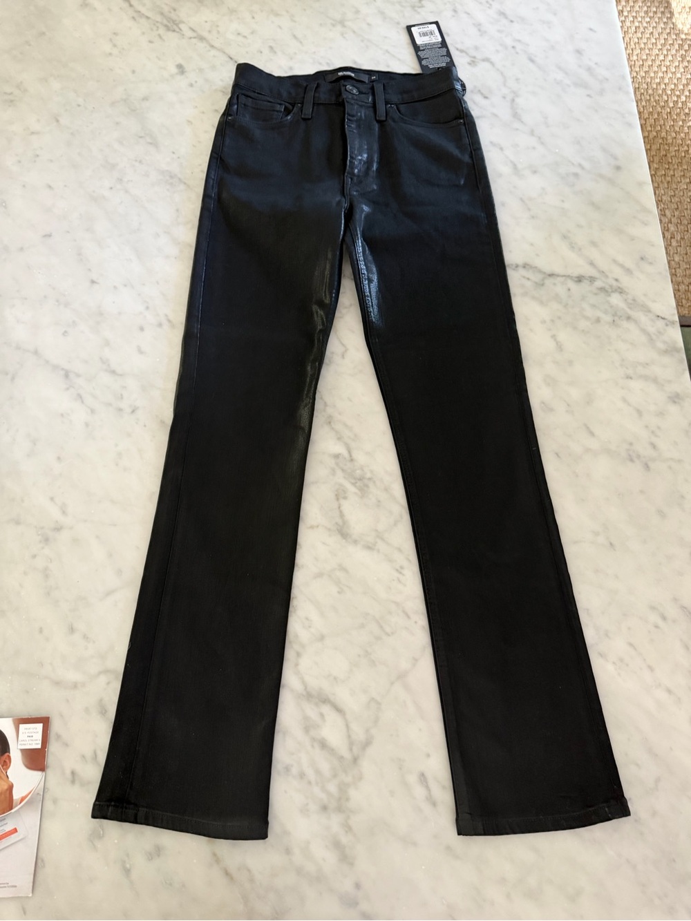 Hudson Jeans Barbara Coated High Waist Ankle Straight Leg Jeans - Women's - Picture 2 of 5